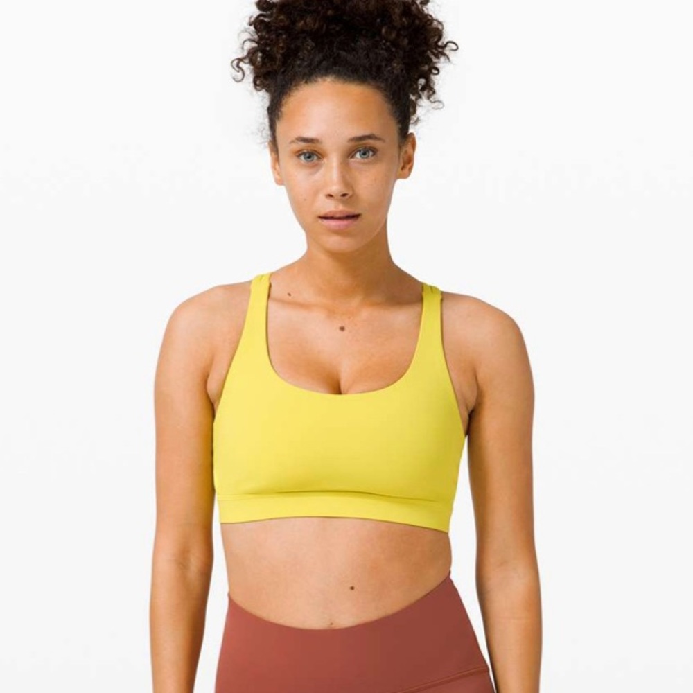 lululemon athletica Yellow Sports Bra